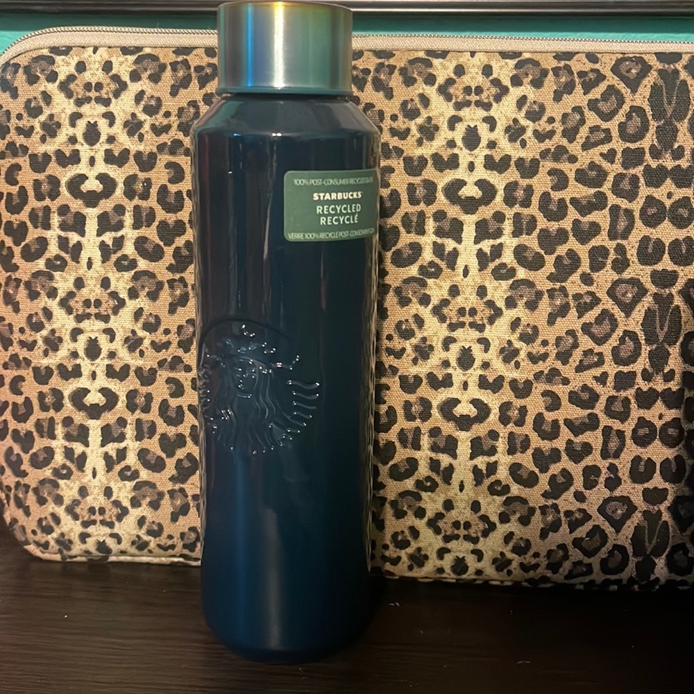 Starbucks 100% recycled glass bottle